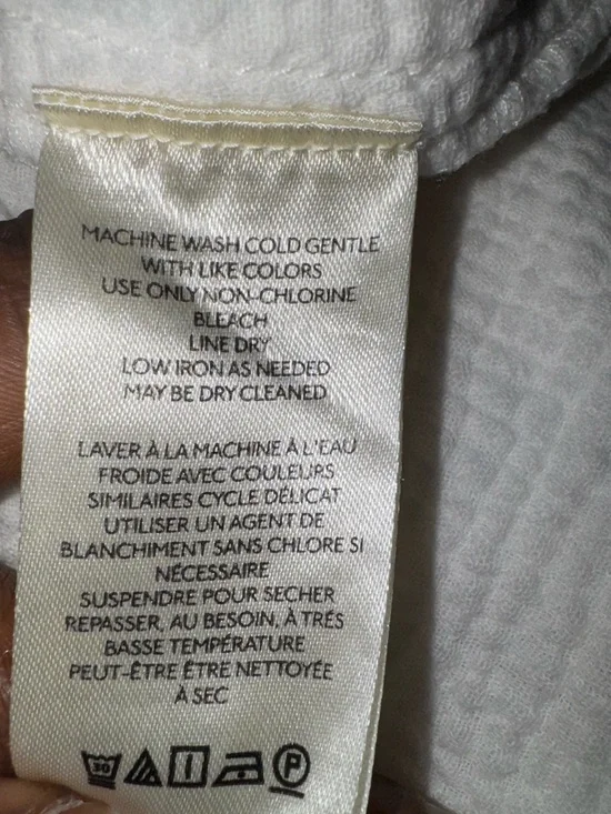 We The Free Cream Gauze Button-Up Puff Sleeve Tunic - Picture 9 of 10